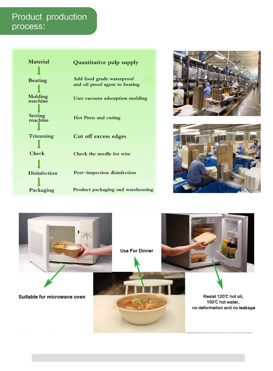 Biodegradable, Grease-Proof Pfas Free 6X6 Clamshell Disposable, Microwave Removable Container with Hinged Lid. Environmental Protection Carrying Boxes in Bulk